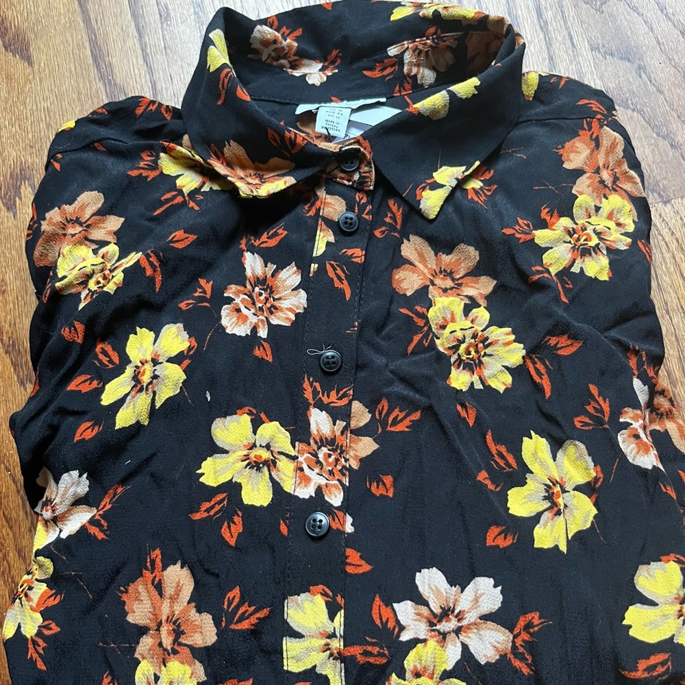 NWT Topshop floral blouse